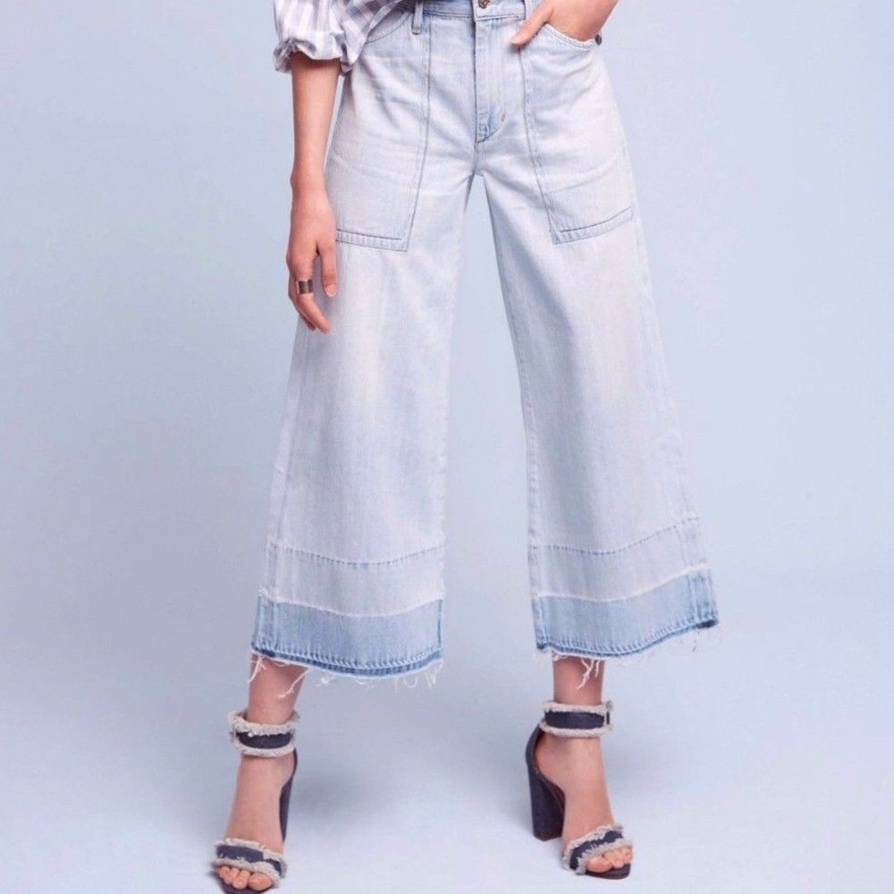 Citizens of Humanity “Melanie” wide crop jeans